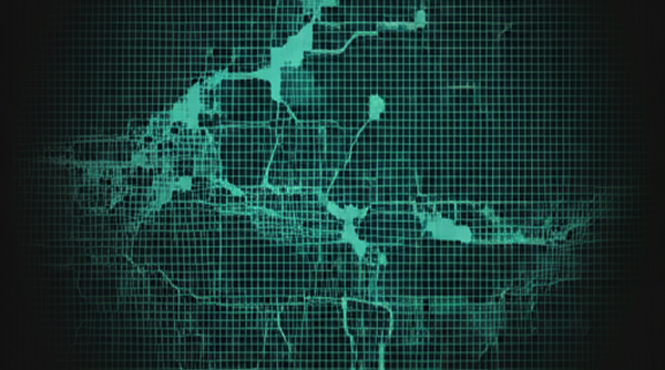 Abstract map grid visualization